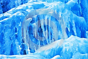 Background from ice and icicles