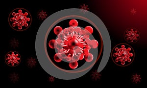 Background illustration of corona.covid-19 virus