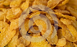 Background image of corn flakes on a table