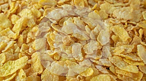 Background image of corn flakes on a table