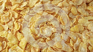 Background image of corn flakes on a table