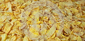 Background image of corn flakes on a table