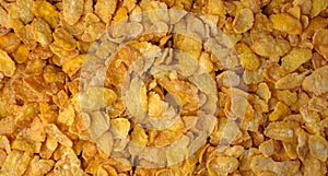 Background image of corn flakes on a table