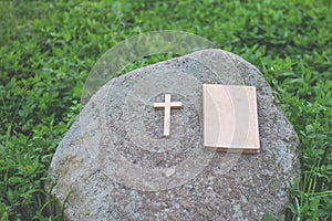 Background image of cross, Easter Sunday.