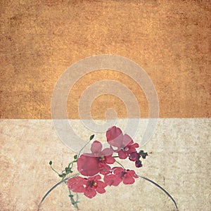 Background image with floral elements