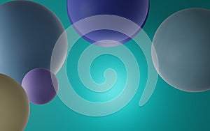 A background image with multicolored balls all around.