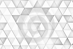 Decorative white relief with triangles and shadows photo
