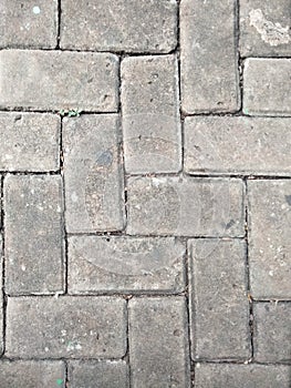 background image of paving block floor texture