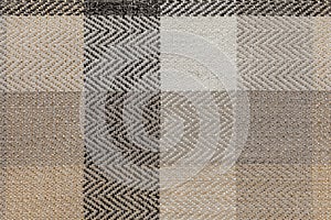 Background image - plaid fabric texture in beige tones