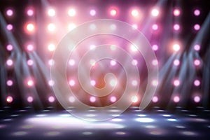 Background image of stage in color lights