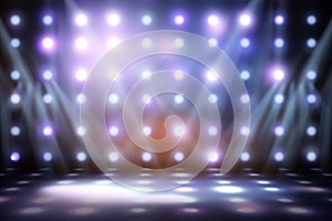 Background image of stage in color lights