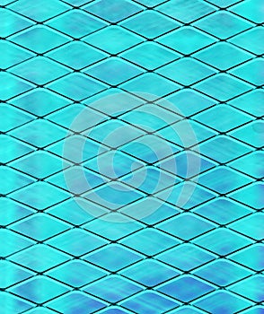 Background image of watery blue rhombuses