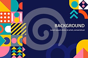 background images of geometric shapes and bright illustrations one