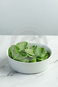 background with ingredients for making salad