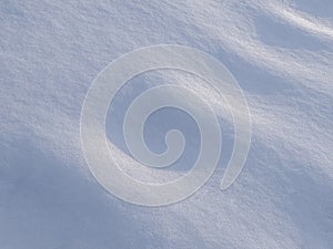Background of interesting patterns on fresh snow