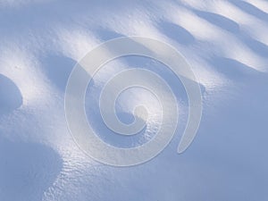 Background of interesting patterns on fresh snow