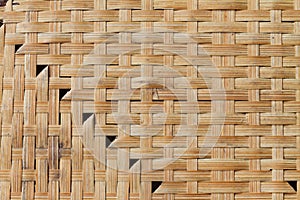 Background of interlace bamboo stripe photo