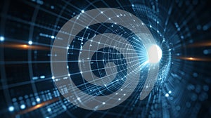 Background of internet byte in cable