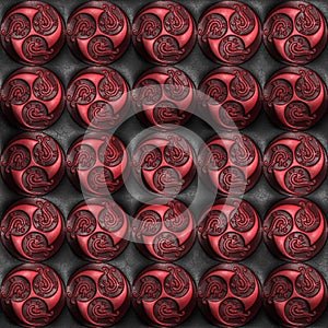 Background with intricate pattern leather embossed effect 7 photo