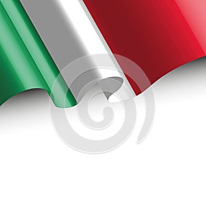 Background with italy wavy flag