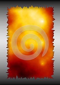 Background with jagged border