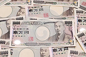 Background with japanese money