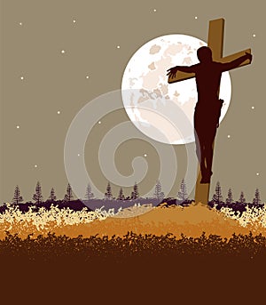 Background of Jesus fromt the cross