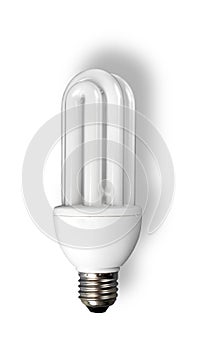 Eco lamp on white background