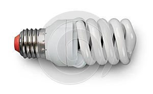 Eco lamp on white background