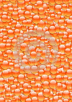 Background with layers of orange marbles