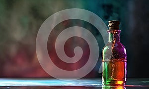 Background light effect casuistry from colored glass