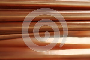 Background line of copper pipes