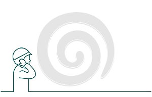 Background line thin adzan for islamic religiona