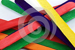 Background of lolly sticks