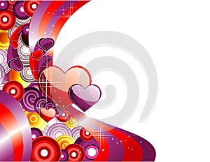 Background love illustration