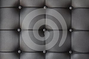 Background of luxury buttoned black leather
