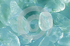 Green mineral cristals photo