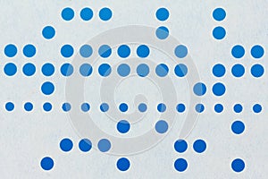 Background macro of perforated punched tape