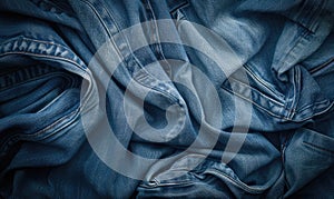 background made of classic blue denim fabric