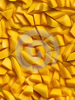 Background made of mango slices. Seamless texture and pattern.