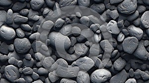 Background made of many pebbles,  Texture of black stones