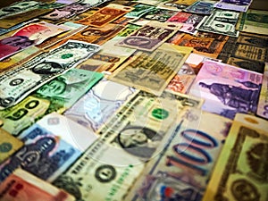 Background made of money banknotes