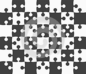 Background made pieces puzzle jigsaw vector banner