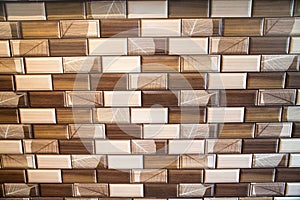 The background is made of rectangular ceramic tiles with a light brown pattern. Backgrounds design