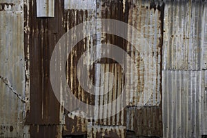 Rusted iron sheet metal background