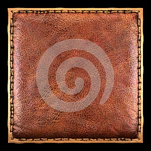 Background made of squared leather. 3D