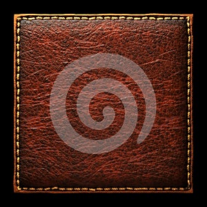 Background made of squared leather. 3D