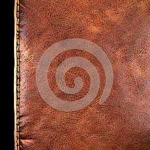 Background made of squared leather. 3D