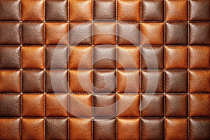 Background made of squared leather. 3D rendering