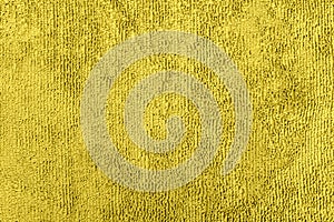 Background made of yellow microfiber fabric